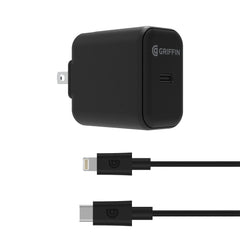 PowerBlock USB-C PD 20W Wall Charger with USB-C to Lightning Cable (North America)