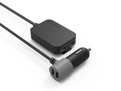 PowerJolt Quad 4 Port Car Charger