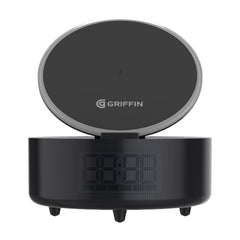 Griffin 15W Wireless Alarm Clock Charging Dock with Bluetooth Speaker